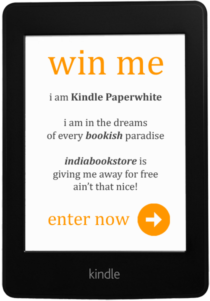 I am Kindle PaperWhiteperwhite, I am in the dreams of every bookish paradise, indiabookstore is giving me away for free, ain't that nice